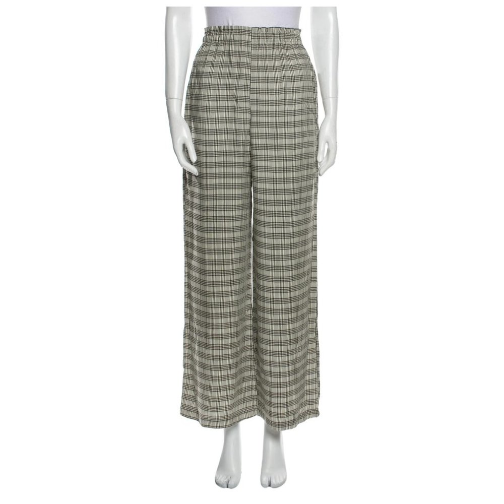 Shaina Mote Plaid Print Wide Leg Pants Size XS